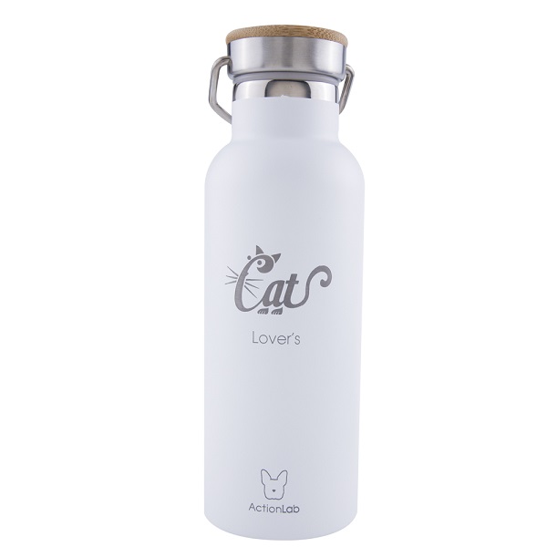 Baboo Bottle Cat Lovers White