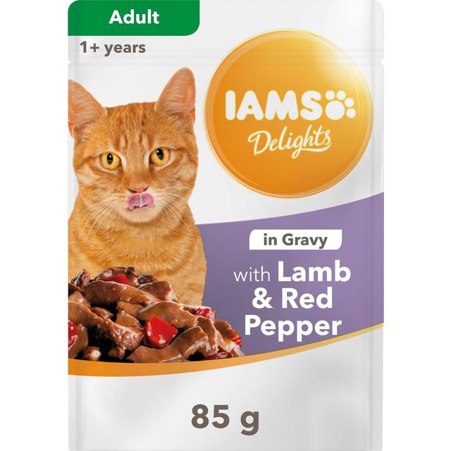 Iams Delights Adult With Lamb And Red Pepper In Gravy