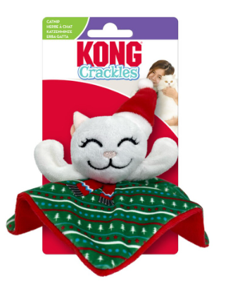 Kong Holiday Crackles Santa Kitty