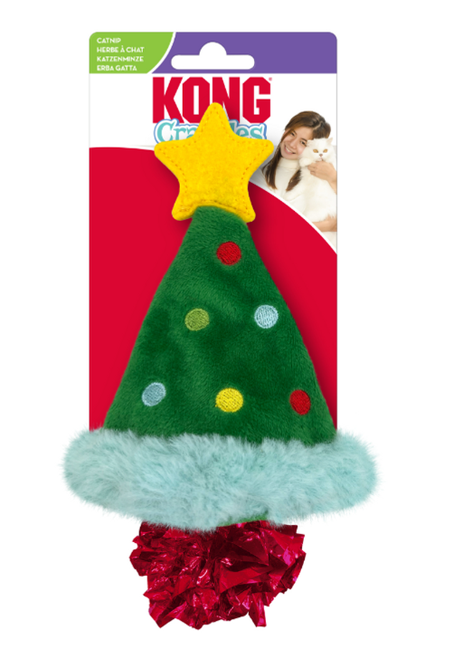 Kong Holiday Crackles Christmas Tree Cat Toy