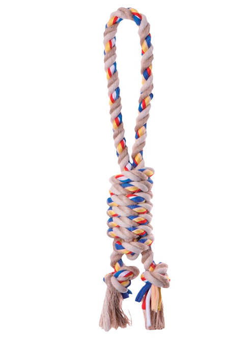 Bubimex Rope Toy For Dogs Cylinder With Grip