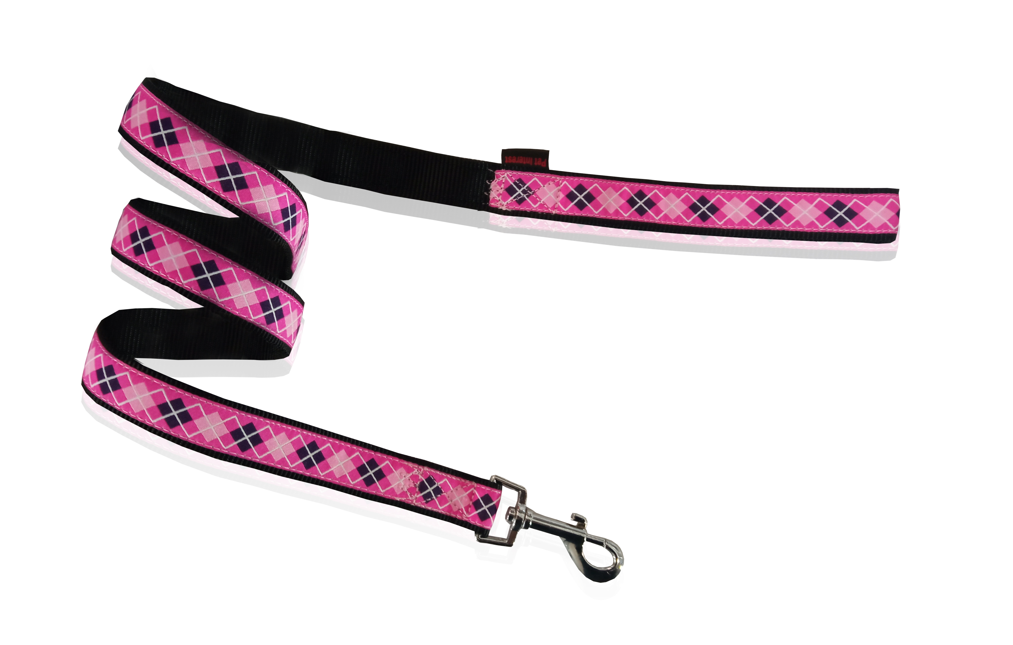 Pet Interest Dog Leash Romb Pink