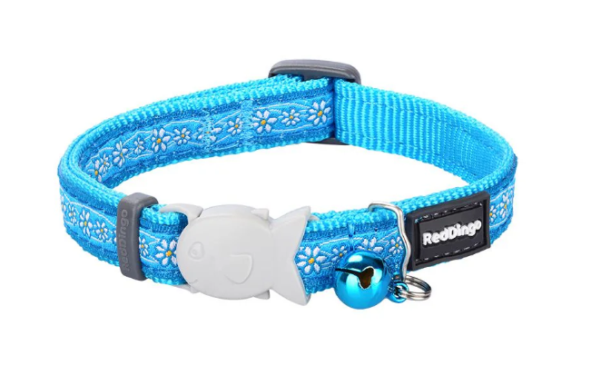 Red Dingo Daisy Chain Turquoise Cat Collar