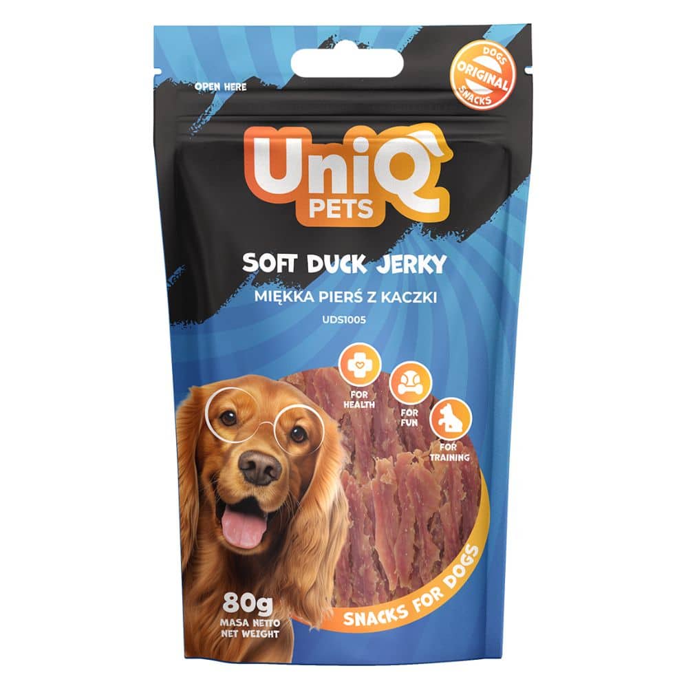 Uniq Pets Dog Snacks Soft Duck Jerky 