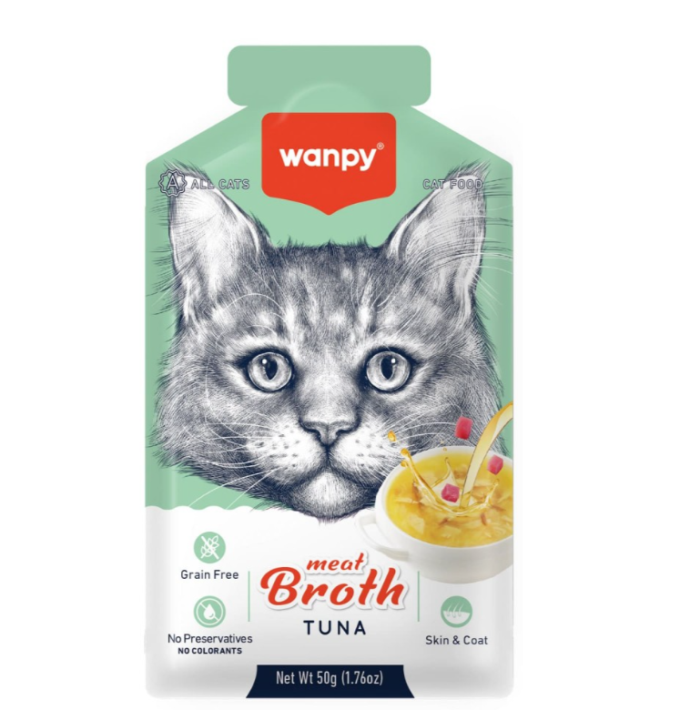 Wanpy Meat Broth Tuna For Cats