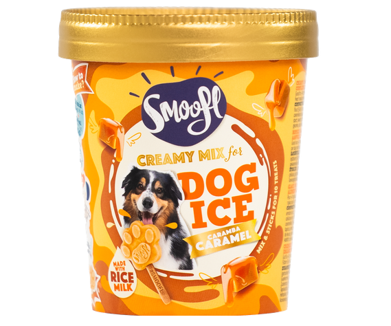 Smoofl Creamy Caramel Mix For Dog Ice Cream 