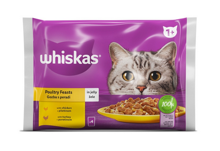 Whiskas Cat Food Poultry Feast 