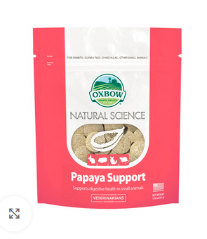 Oxbow Natural Science Papaya Support Treats 33g