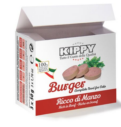 Kippy Kippy Cat Adult Beef Burger 3 X 50gr