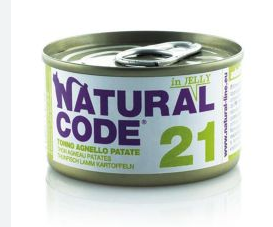 Natural Code Natural Code Cat 21 Tuna Lamb Potatoes 24x85g