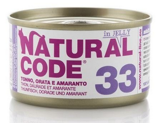 Natural Code Natural Code Cat 33 Tuna Seabream Apple 24x85g