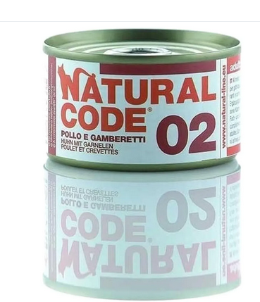 Natural Code Natural Code Cat 02 Chicken & Shrimp 24x85g