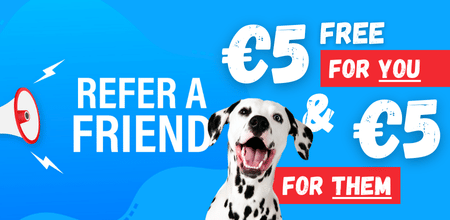 Refer your friends to PetFoodCyprus.com and get €5 for YOU and €5 for THEM!