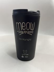 Coffee Thermos Black Meow Im Hungry