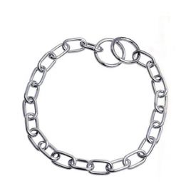 Short Choke Collar In Chrome Steel 55cm X 3.4mm 