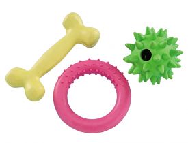 Nobby Puppy Set Rubber Toy