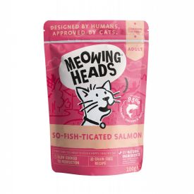 Meowing Heads So-fish-ticated Salmon Feline Wet Pouch