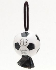 Looper Sport White & Black Soccer Ball Waste Bag Dispenser