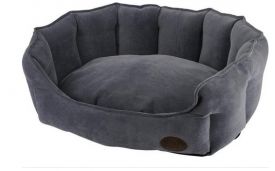 Nobby Comfort Bed Oval Boteli Grey L X W X H 55 X 50 X 21 Cm