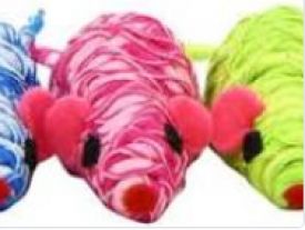 Nobby Toy Box Cat Mouse Wrapped Coloured Tube