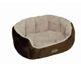 Nobby Comfort Bed Oval Kamega Brown L X W X H 65 X 57 X 22 Cm