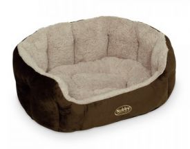 Nobby Comfort Bed Oval Kamega Brown L X W X H 55 X 50 X 21 Cm