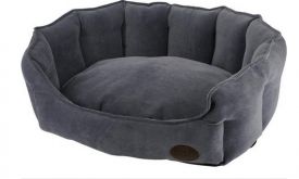 Nobby Comfort Bed Oval Boteli Grey L X W X H 65 X 57 X 22 Cm