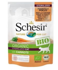 Schesir Bio Cat Sterilized Beef - Chicken - Carrot 
