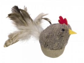 Nobby Plush Stand-up Chicken With Feathers & Catnip