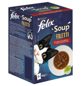 Purina Felix Soup Multipack With Beef,chicken And Lamb