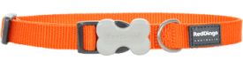 Red Dingo Classic Dog Collar Orange Smooth