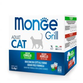 Monge Cat Wet Grill Multi Box Rabbit/lamb