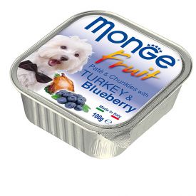 Monge Fruit Dog Wet Turkey And Blueberry 