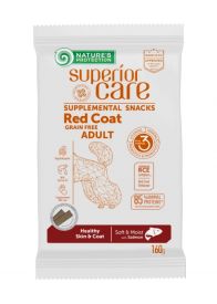 Natures Protection Superior Care Grain Free Adult Red Coat Dog Snacks With Salmon