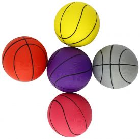 Nobby Foam Rubber Basketballs Assorted Colors