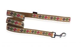 Pet Interest Leash Romb Ivory