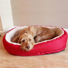 Rosewood Dog Orthopedic Bed Red