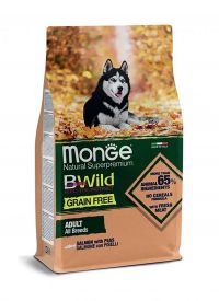 Monge Bwild Grain Free – Salmon With Peas – All Breeds Adult