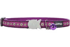 Red Dingo - Daisy Chain Purple Cat Collar