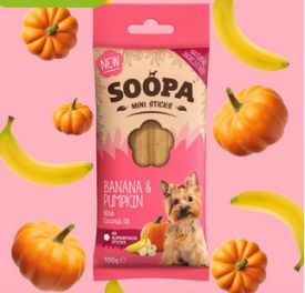 Soopa Mini Banana And Pumpkin Sticks 