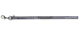 Trixie Modern Art Lead This Is The Boss 1.20m/10mm, Silver Grey