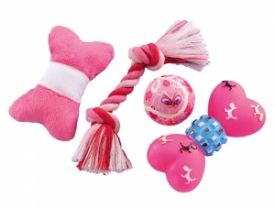 Nobby Puppy Set Pink Set Of 4 Pieces