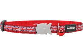 Red Dingo - Union Jack Flag/red Cat Collar