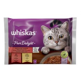 Whiskas Cat Pouch Meat Selection In Sauce With Chicken And Beef