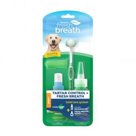 Tropiclean Fresh Breath Total Care Oral Kit For Medium & Large Dogs