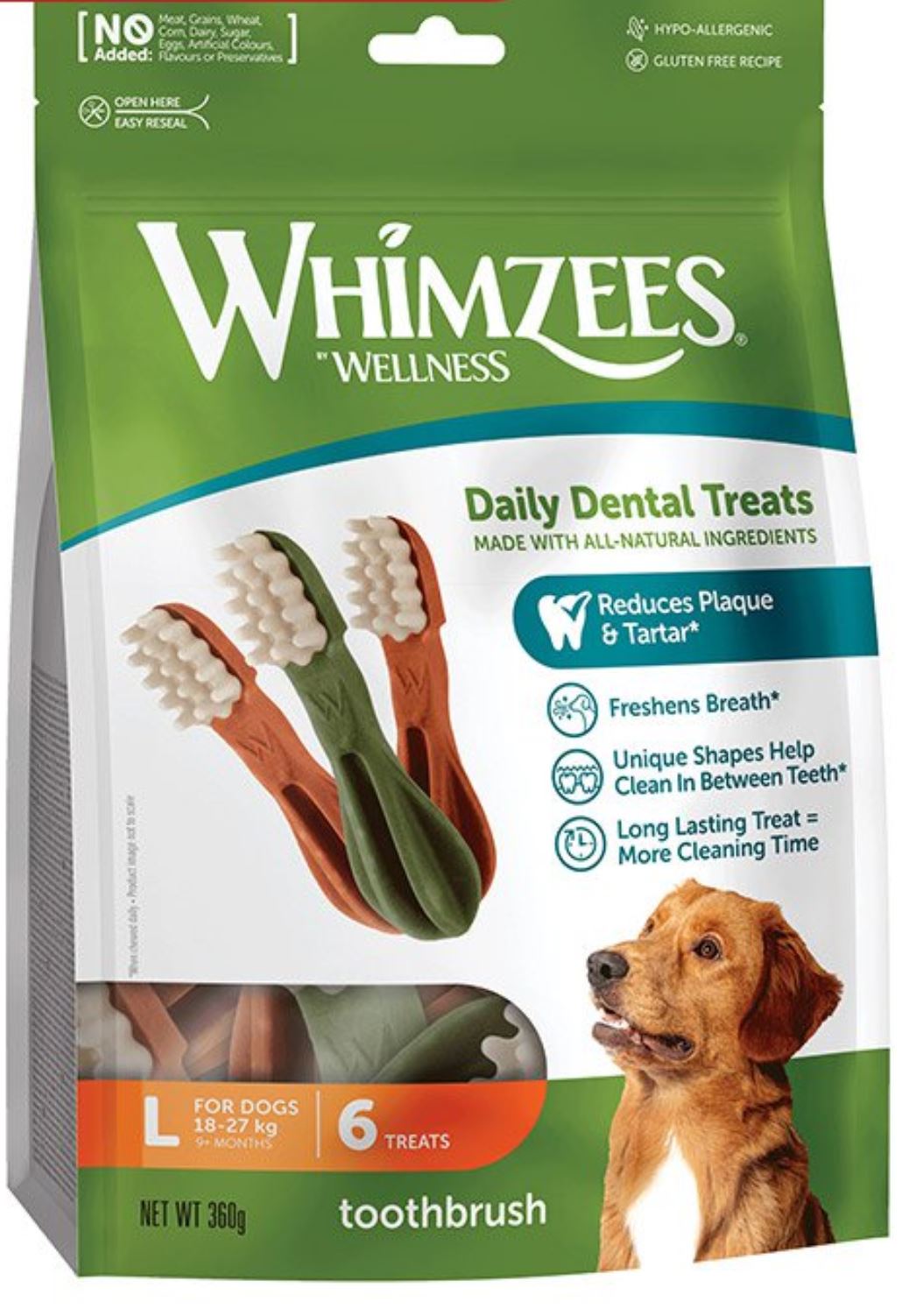Whimzees Value Pack Toothbrush Large